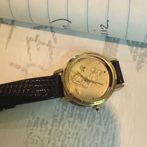 Gold and Black Men's Watch